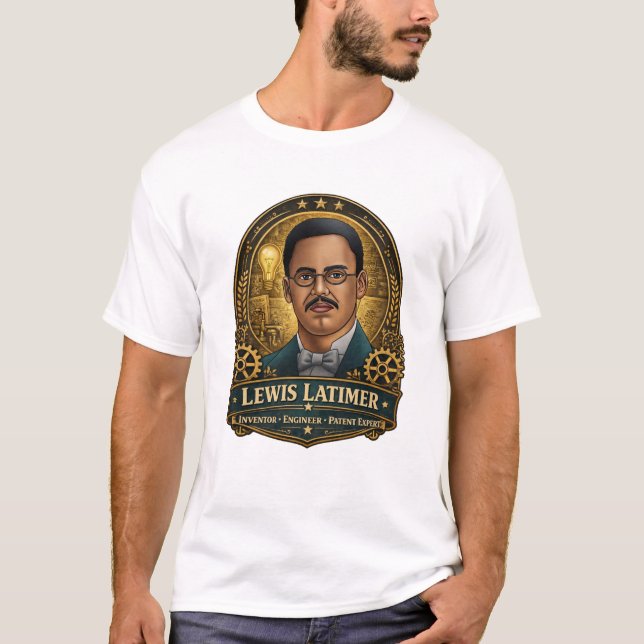 Lewis Latimer – Electrical Innovator T-Shirt (Front)