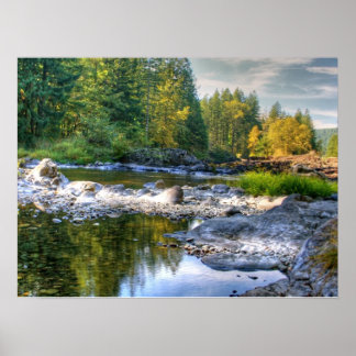 Lewis River Fall Poster