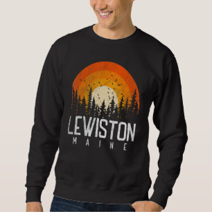 Lewiston Maine ME   Retro Style Vintage 70s 80s 90 Sweatshirt
