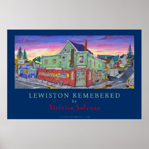 Lewiston maine remembered poster