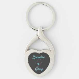 Lewiston Strong Metal Keychain