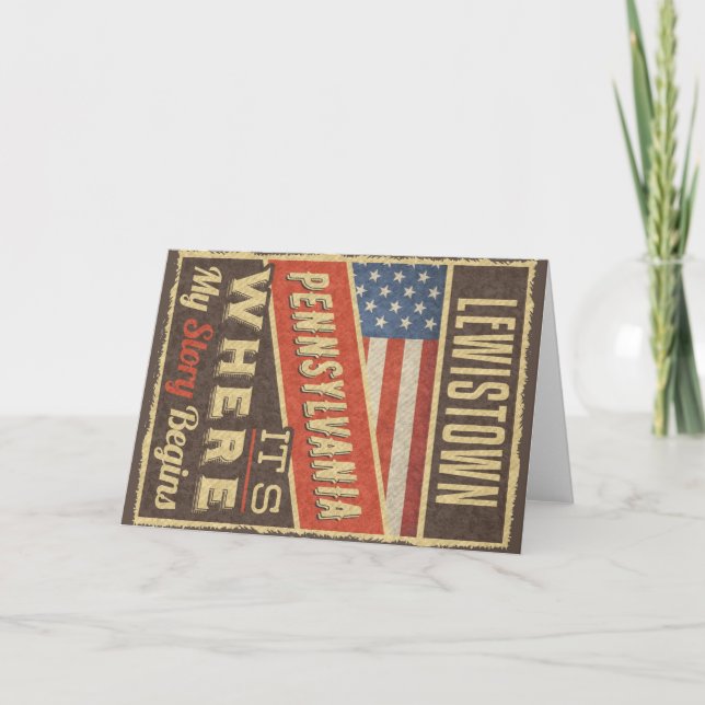 Lewistown Pennsylvania Card (Front)