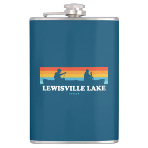 Lewisville Lake Texas Canoe Hip Flask