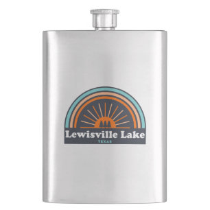 Lewisville Lake Texas Rainbow Hip Flask