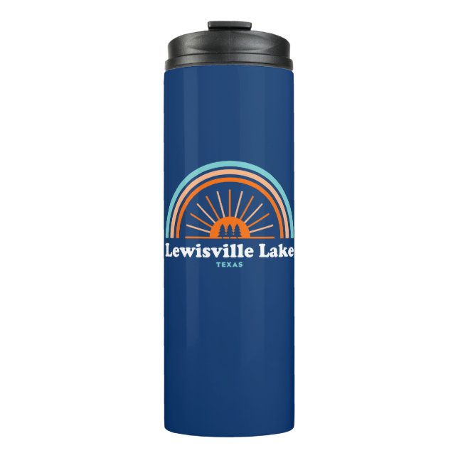 Lewisville Lake Texas Rainbow Thermal Tumbler (Front)