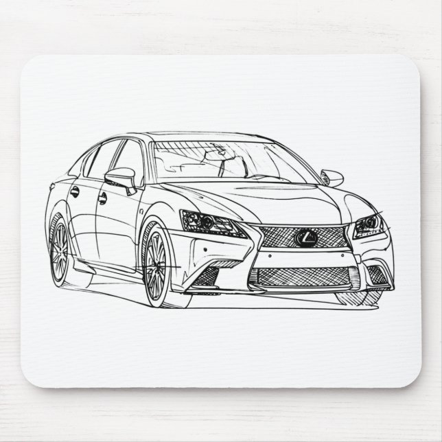 Lex GS350F Sport 2013 Mouse Pad (Front)