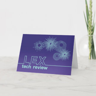 Lex Tech Review Custom Design Holiday Card