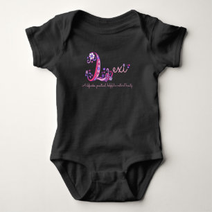 Lexi girls name and meaning L baby apparel Bodysuit