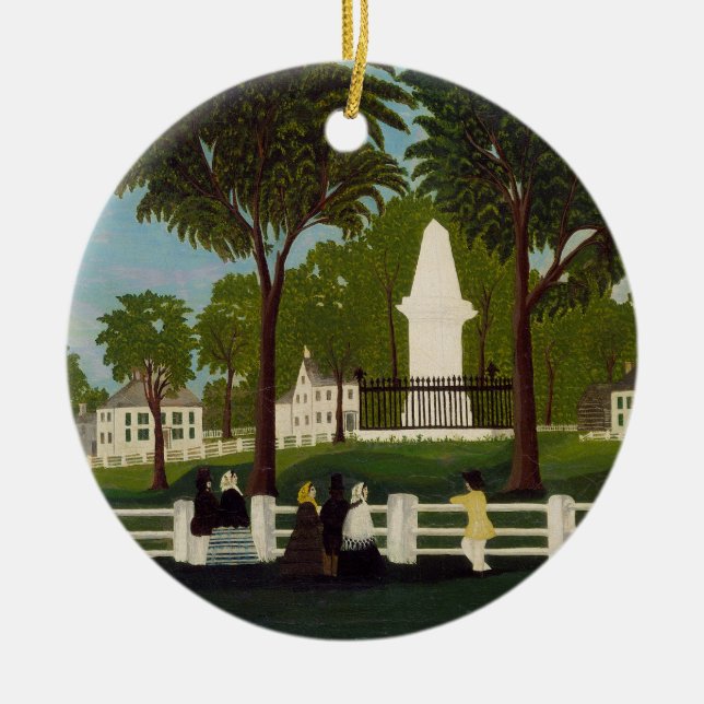 Lexington Battle Monument, c.1830 Ceramic Ornament (Front)