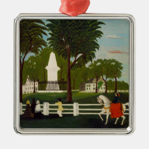 Lexington Battle Monument, c.1830 Metal Ornament