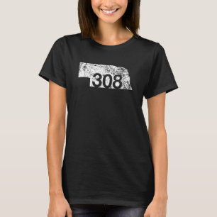 Lexington Kearney Ogallala Area Code 308 Shirt, Ne T-Shirt