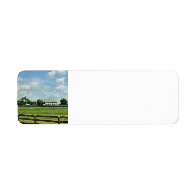 Lexington, Kentucky barn Return Address Label (Front)