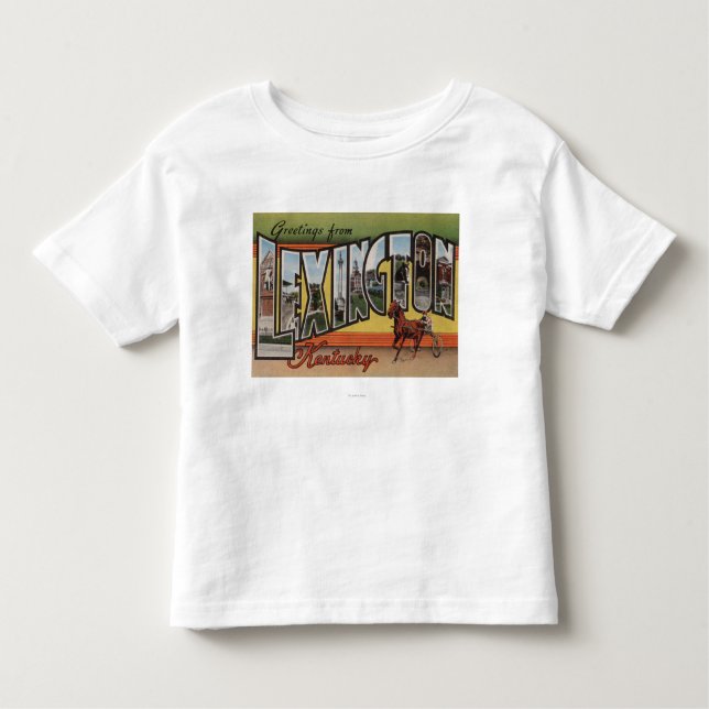 Lexington, Kentucky - Large Letter Scenes Toddler T-Shirt (Front)