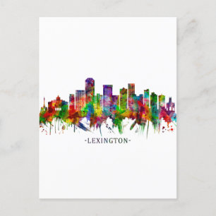 Lexington Kentucky Skyline Invitation Postcard