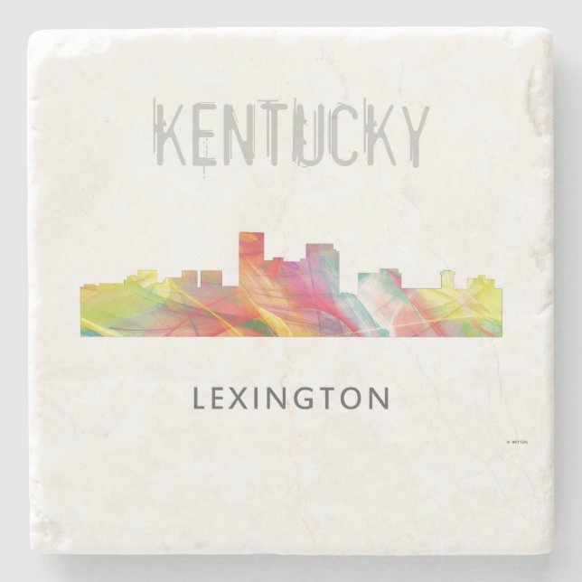 LEXINGTON KENTUCKY SKYLINE WB1 - STONE COASTER (Front)