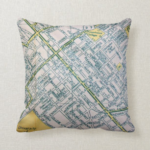 LEXINGTON, KY Vintage Map Cushion