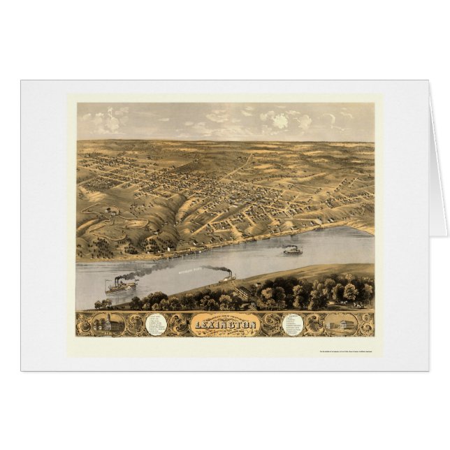 Lexington, MO Panoramic Map - 1869 (Front Horizontal)