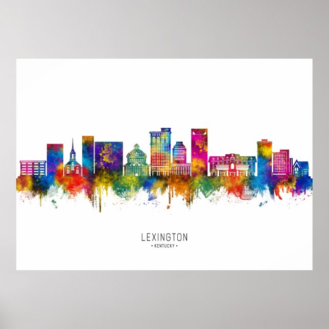 Lexington USA Skyline Poster (Front)