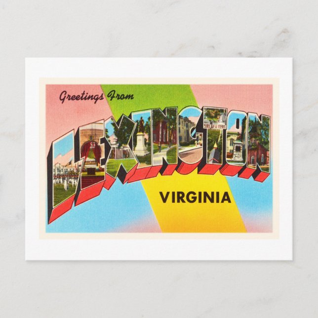 Lexington Virginia VA Old Vintage Travel Postcard- Postcard (Front)