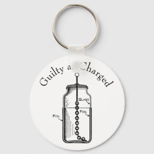 Leyden Jar Guilty as Charged Key Ring