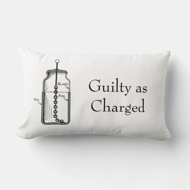 Leyden Jar Guilty as Charged Lumbar Cushion (Front)