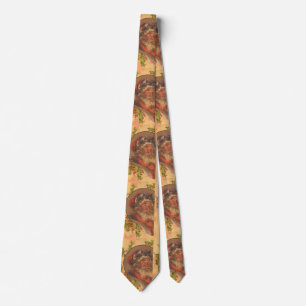 Leyendecker Father Christmas Antique Victorian Tie