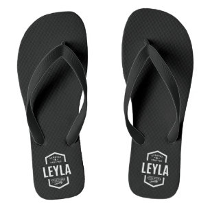 Leyla Personalised Name Birthday Thongs