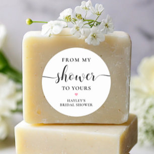 Leyton From My Shower To Yours Soap Classic Round Sticker
