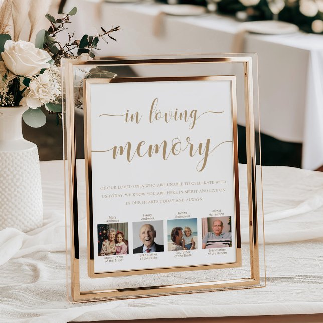 Leyton Photo In Loving Memory Wedding Poster (Creator Uploaded)