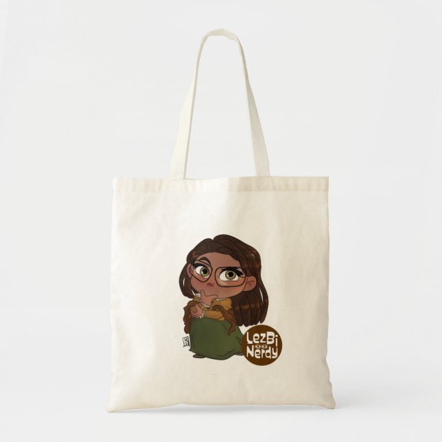 Lezbi Nerdy Tote Bag (Front)