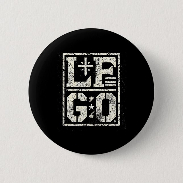 Lf Go Funny Motivational  6 Cm Round Badge (Front)