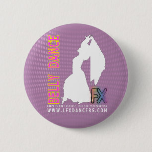 LFX Dancers Belly Dance Tribal Cabaret Fusion 6 Cm Round Badge