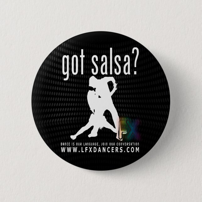LFX Dancers Button Got Salsa FX Black (Front)