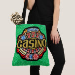 Lg. CASINO Tote - See Back<br><div class="desc">What a great tote to carry all your winnings ... : ) On the back, change the name or delete it. Use the "scale" or - to change the text size. Change the font if you'd like. I hope you love this, and I will have more versions. See my TOTE...</div>