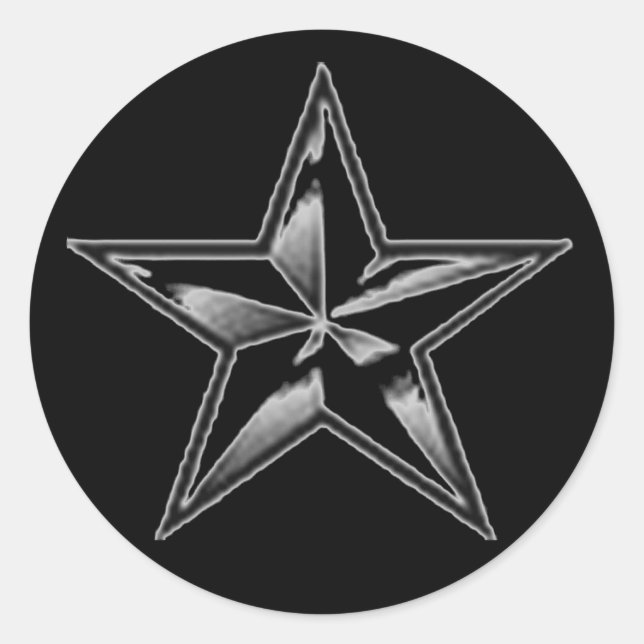 LG CRC TEMP BLK CLASSIC ROUND STICKER (Front)