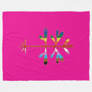 Lg Fleece Blanket with SImon's Rock Pride Sapling
