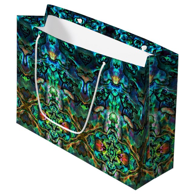 Lg Gift Bag Abalone (Front Angled)