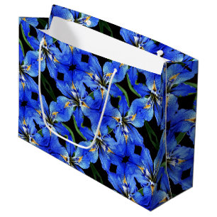 Lg Gift Bag Blue Iris
