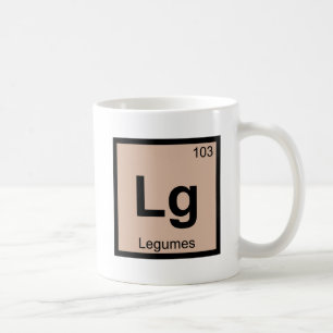 Lg - Legumes Chemistry Periodic Table Symbol Coffee Mug
