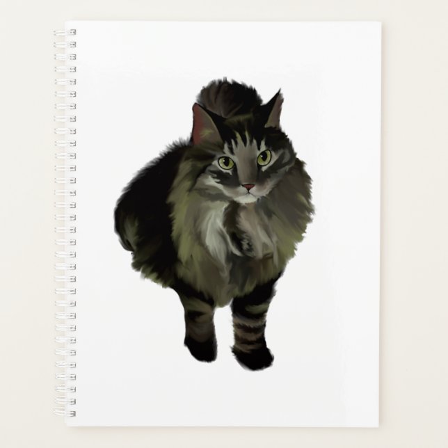 Lg Planner Maine Coon Cat (Front)