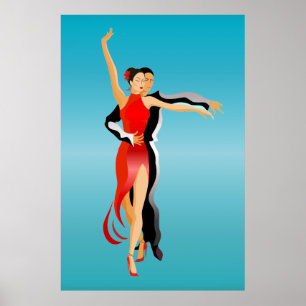 Lg. Rumba Dancers Dance Series Poster