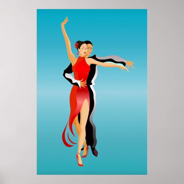 Lg. Rumba Dancers Dance Series Poster (Front)