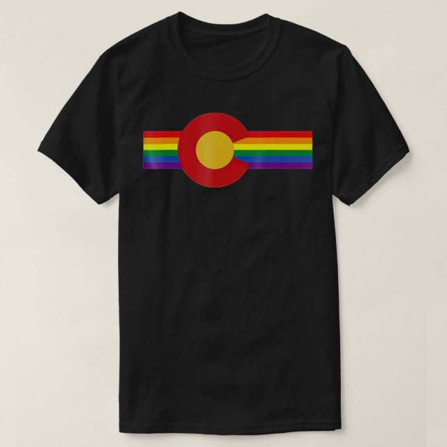 LGB Denver Colorado Gay Pride  T-Shirt (Design Front)