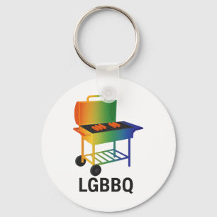 Lgbbq Funny Pride Bbq – Rainbow Grill Lgbtq For Pr Key Ring
