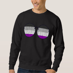 Lgbt Ace Pride Month Asexuality Flag Sunglasses As Sweatshirt