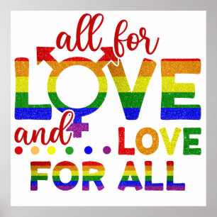 LGBT All For Love, Love For All Poster