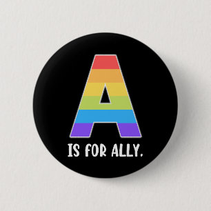 LGBT Ally 6 Cm Round Badge