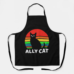 Lgbt Ally Cat Be Kind Gay Apron