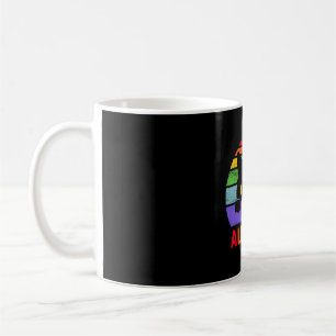 Lgbt Ally Cat Be Kind Gay Rainbow Funny Lgbtq Coffee Mug