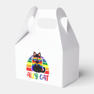 LGBT Ally Cat Be Kind Gay Rainbow Funny LGBTQ Flag Favour Box
